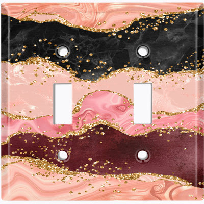 Girls 2-Gang Toggle Light Switch Wall Plate