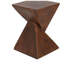 TABLE D'APPOINT GEOMETRIC MGO, COULEUR BRUN FONCÉ-1240967969