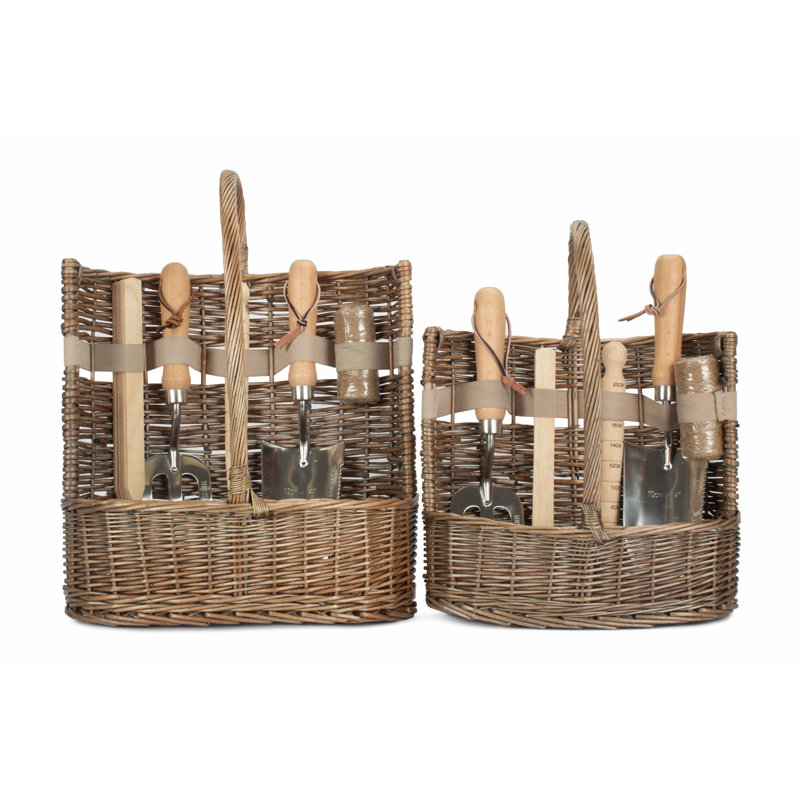 Lebeau 2 Piece Wicker Garden Tool Set