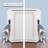 The Refined Litter Box - Wood Cat Litter Box Enclosure Cabinet with Drawer, Modern Style + Feet-86164290-86164288-86164281