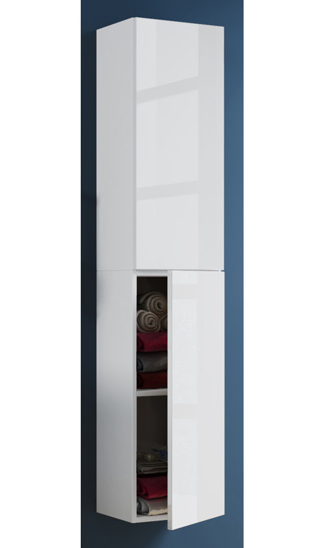 Aysheia Bathroom Cabinet, White