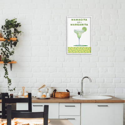 Mamacita Needs Margarita Framed Giclee, design by Brett Blumenthal