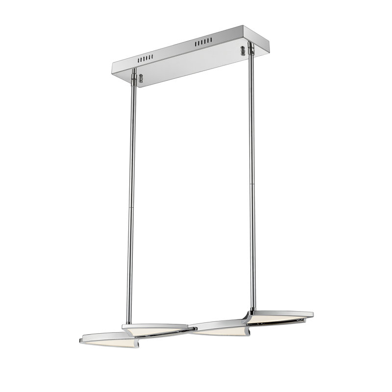 Luminaire suspendu linéaire à 4 lumières pour îlot de cuisine Keli