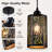Industrial Black & Gold Pendant Light Fixture