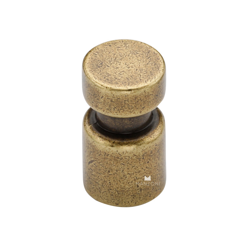 9/16" Diameter Cylindrical Knob, Antique Florence