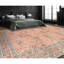 Hand Knotted Wool Area Rug in Rose And Green