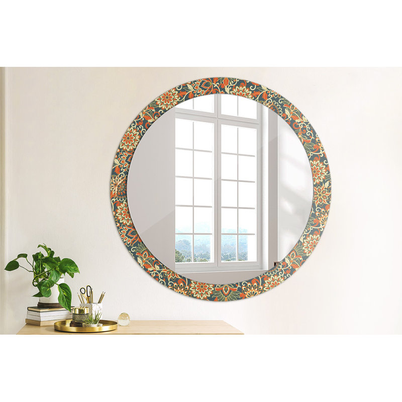Huldar Glass Flat Wall Mirror, 90cm H x 90cm W