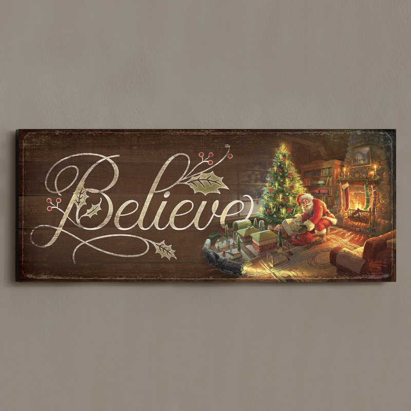 Believe Santa Sign