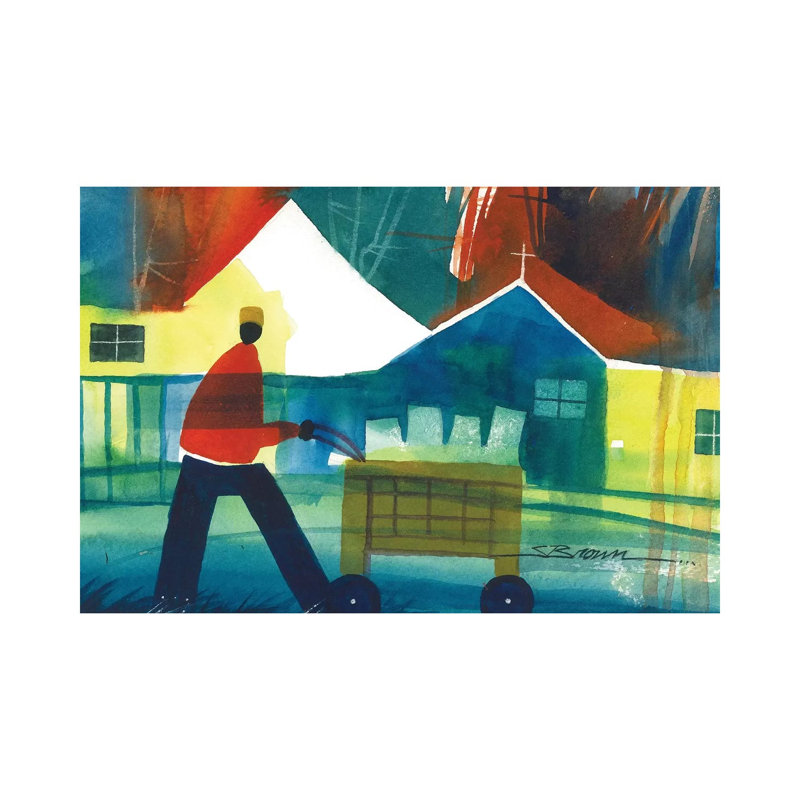 Grocery Time 1 Piece Wrapped Canvas Wall Art, 66.04 cm H x 45.72 cm W x 1.91 cm D