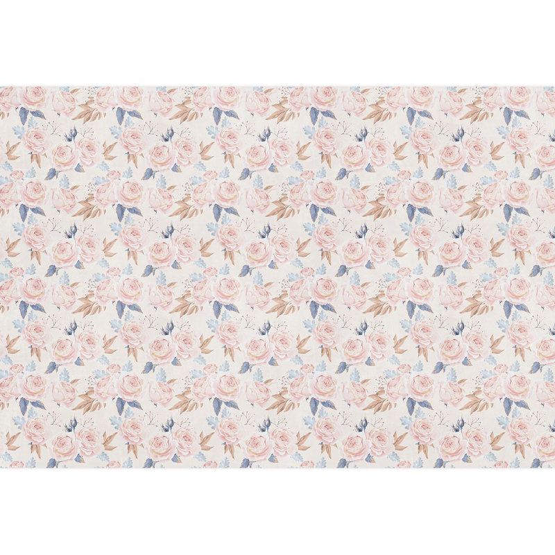Bordure florale pelez et collez, L 66 po x l 96 po