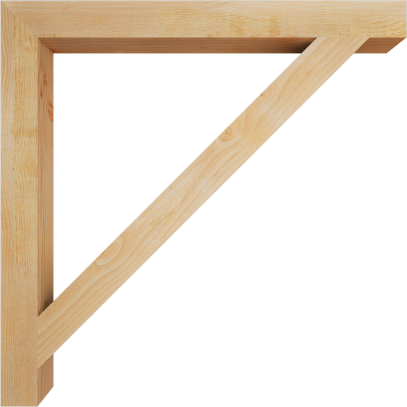 Support de bloc traditionnel, H 44 po x l 4 po x P 44 po, Douglas (sciage brut)