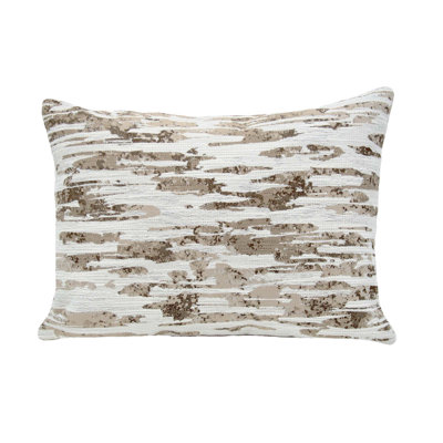Abstract Cotton Blend Throw Pillow