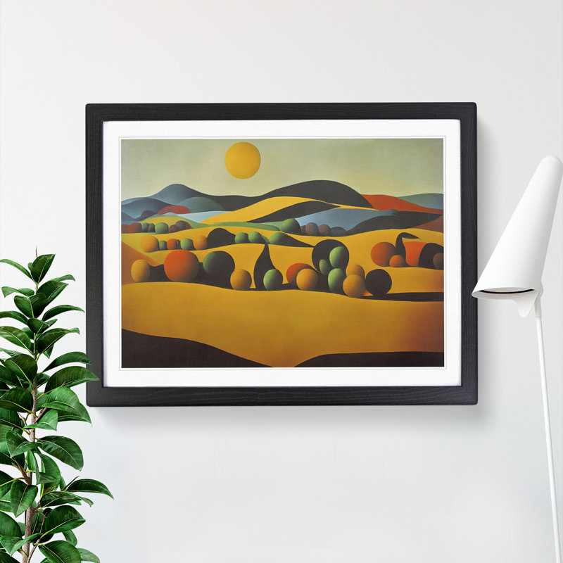 Spectacular Spring Meadow - Framed Print, 25cm H x 34cm W x 2cm D, Black