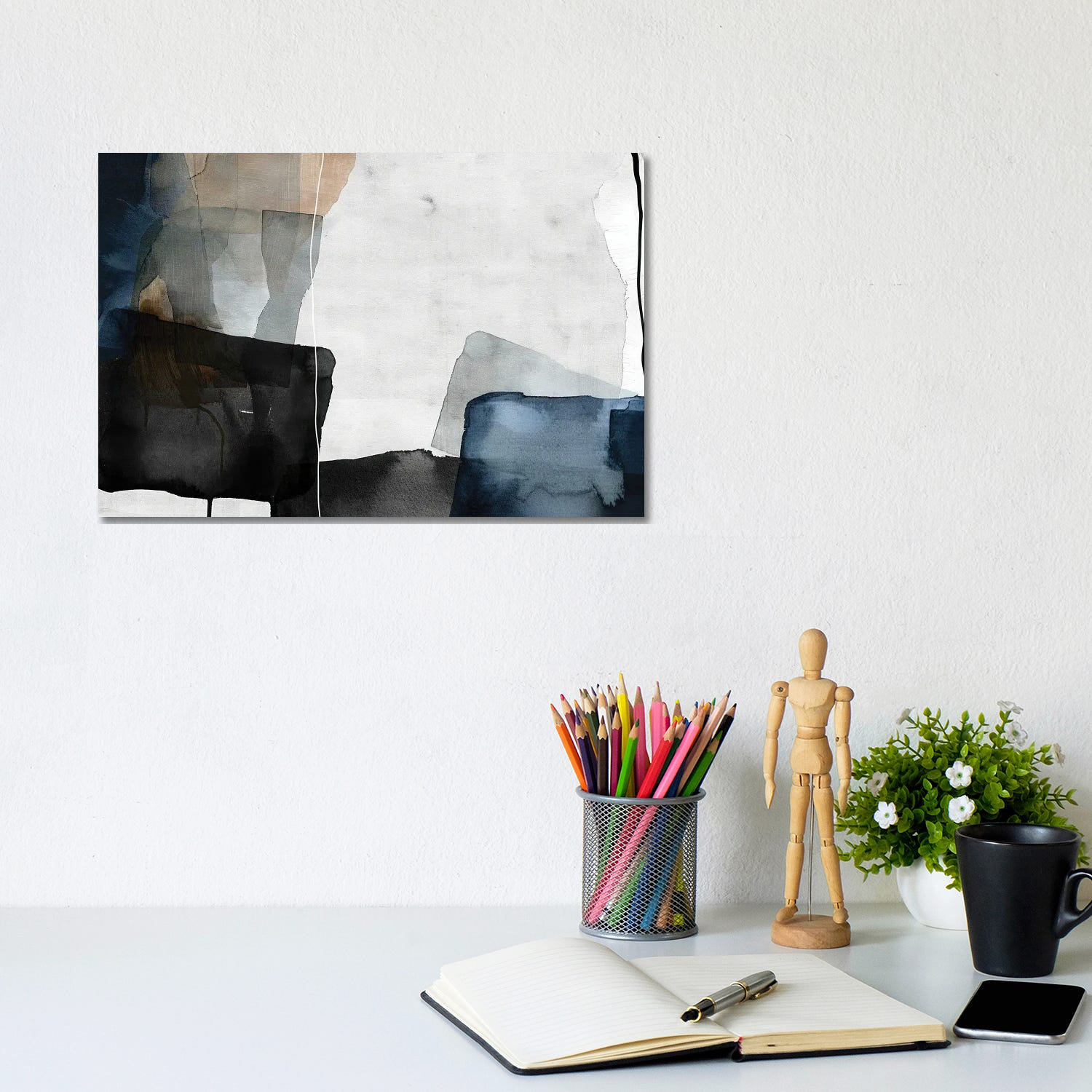 View of Wrought Studio™ Shades Of The Deep - Wall Art Print - Wrapped Canvas ...