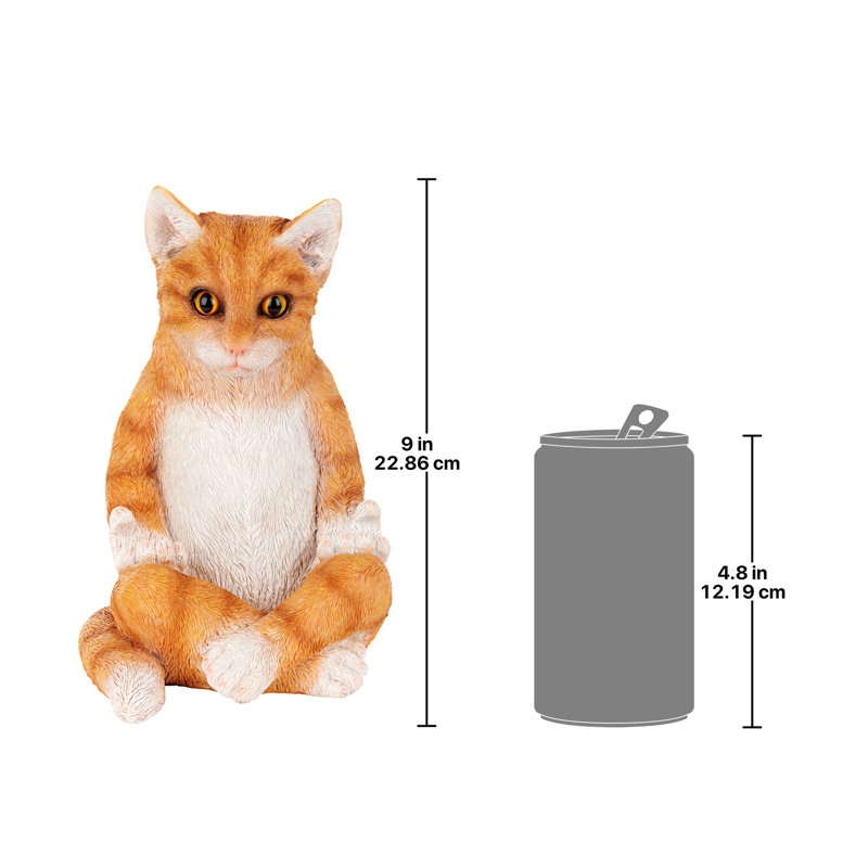 Statue pour chat zen kitty méditant