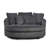 Slipcovered Oversized Round Indoor Chaise Lounge-441427782