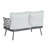 Mariano Steel 4-Pieces Coversation Set, Grey-210516614-210516613