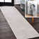 Rectangle Berthena Solid Color Machine Woven Polyester Area Rug in Light Gray