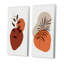 Minimalistic Abstract Designs in Retro Colors I - Ensemble de 2 peintures-1200265583-1200265584