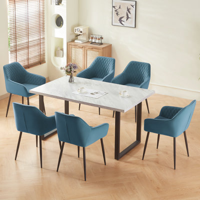 Mumtaj Velvet Upholstered Armchair