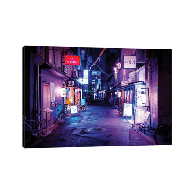 Night Bar 1 Piece Wrapped Canvas Wall Art
