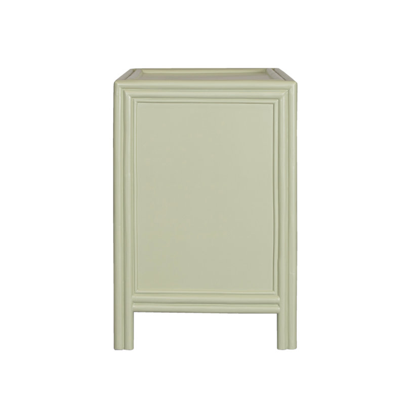 Clara Collection 1 - Drawer Nightstand, Light Green