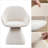 Swivel Dining Accent Chair, Modern Upholstered Barrel Chair With Wood Base