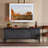 Alden Media Console-Worn Black Oak