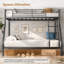 Metal Bunk Bed, Twin Over Full
