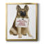 «Love and German Shepherd», toile encadrée de qualité supérieure - prête à être accrochée-1827847550-1827847538