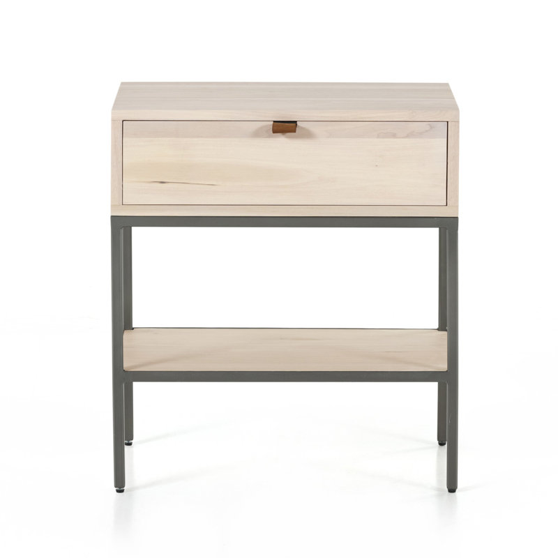 Trey 1 - Drawer Solid Wood Nightstand