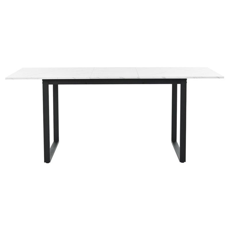 Extendable Metal Base Dining Table
