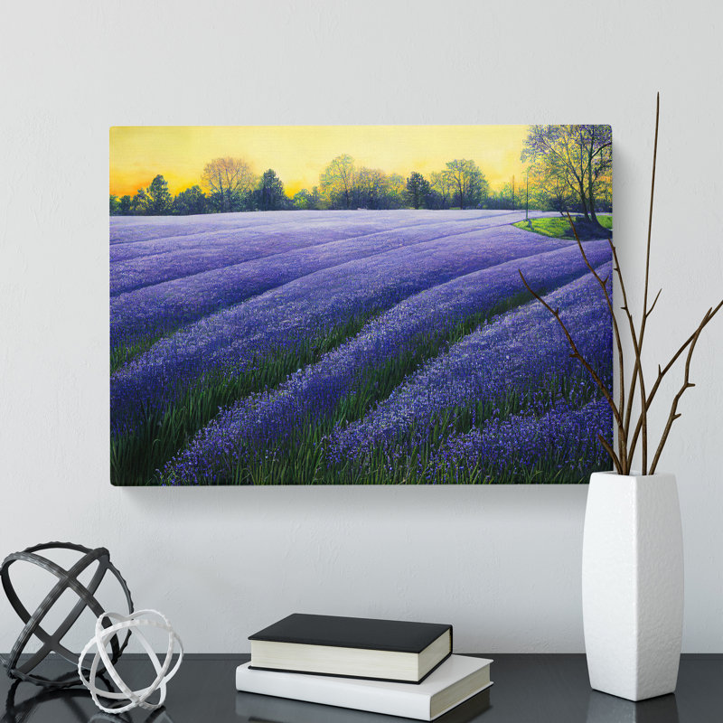 Glorious Bluebell Field - Wrapped Canvas, 35cm H x 50cm W x 3cm D