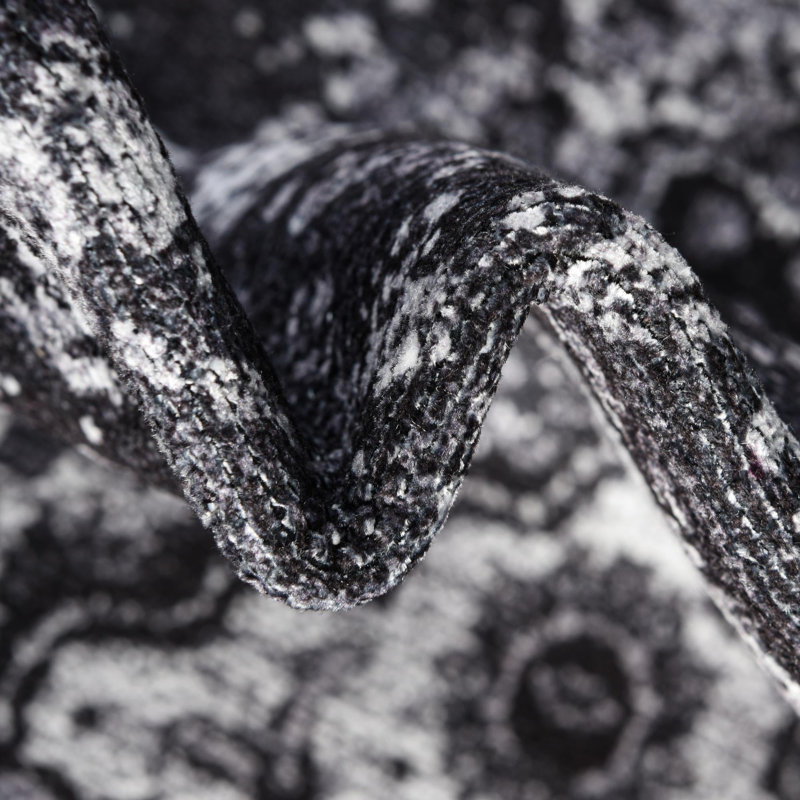 Tapis d'intérieur / tissé à la machine 2 pi x 3 pi gris foncé Abbie-J, Tapis de couloir 2 pi x 10 pi