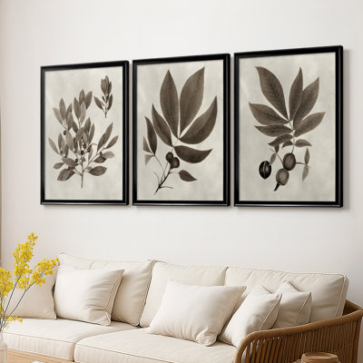 Arbor Speciment IV - Toile tendue avec châssis sur mesure - 3 pièces