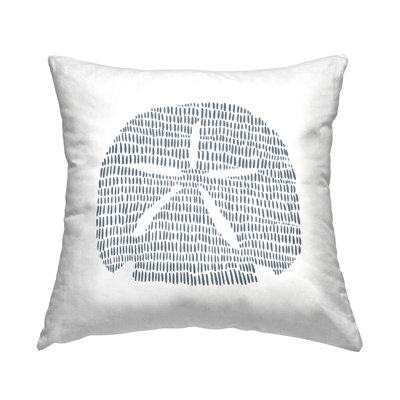 Minimal Sand Dollar Decorative Printed Throw Pillow Design by Jetty Home, LLC