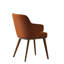 Foyer Upholstered Armchair with Wooden Base-506373487-506373472