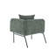 Chaise de loisir rembourrée avec tablette-1909364961
