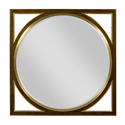 Sutton Square Metal Beveled Wall Mirror