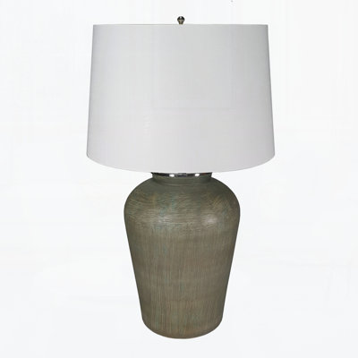 Lampe de table en verre D18x28,5 "