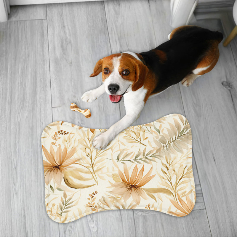Boho Glow - 1 Piece Bone Shape Feeding Mat Anti-Skid Placemat