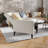 Mid-Century Modern Fabric Upholstered Button Tufted Pushback Recliner-95898212