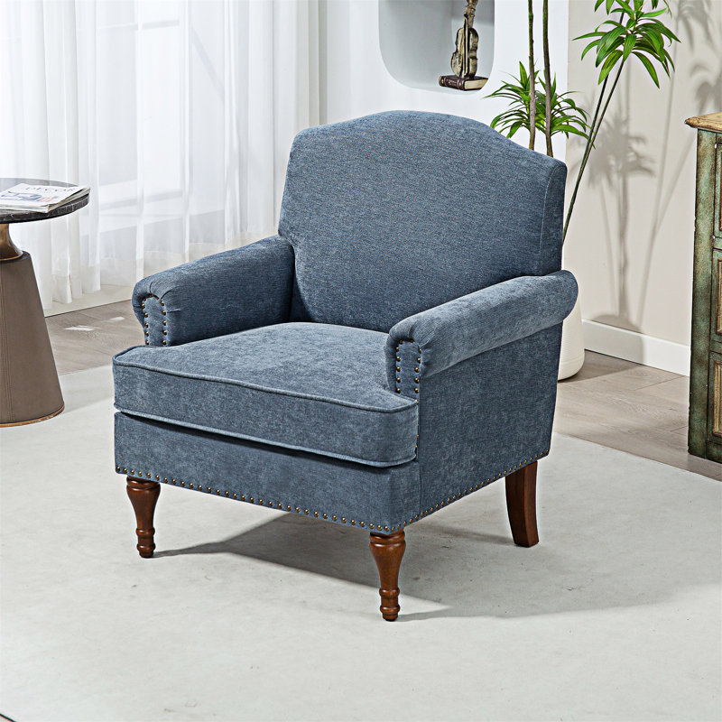 Fauteuil d'appoint rembourré, Gris