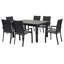 Kalem Rectangular Extendable Outdoor Dining Table - 160 cm W 115 cm D