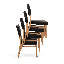 Chaise rembourrée empilable en bois de hêtre massif-127418327