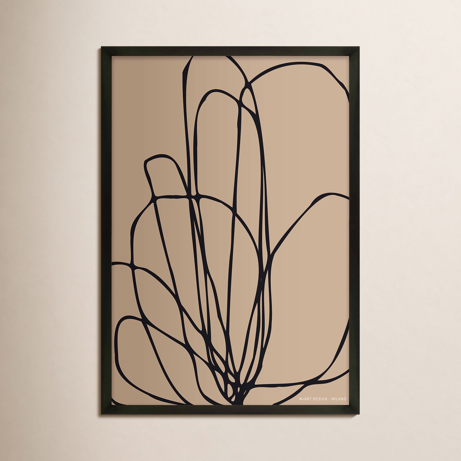 Tracings 3 by Romina Gadler, Black Framed Paper, 25" H x 17.5" W x 1.25" D