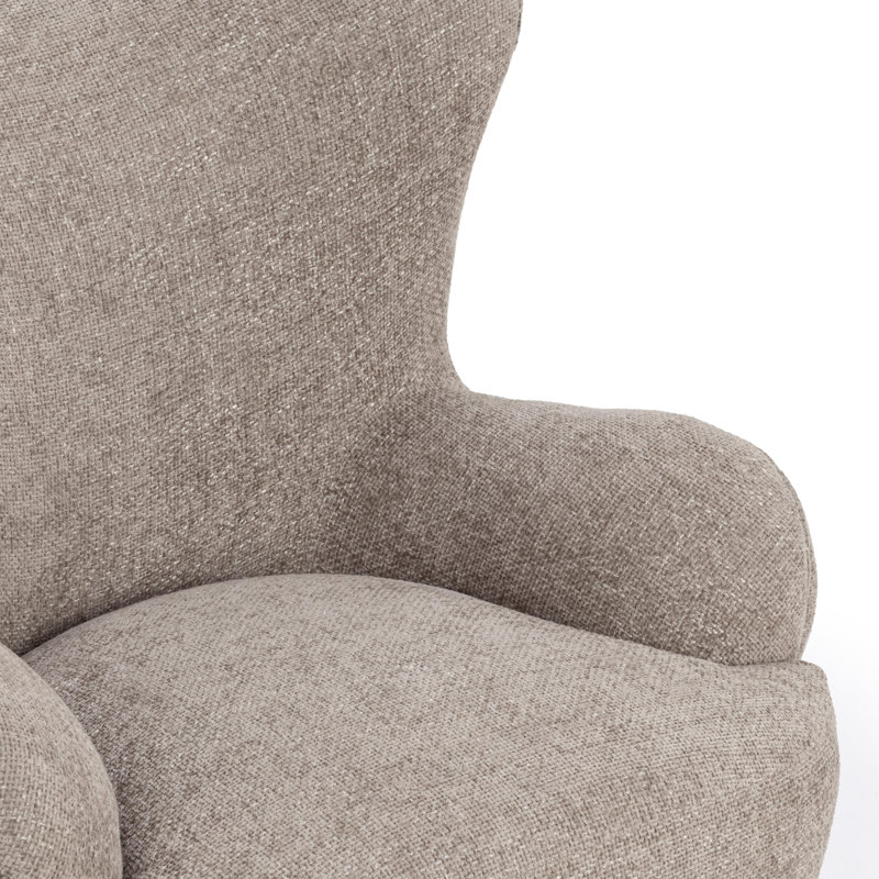 Penelope Upholstered Accent Chair, Mushroom Taupe
