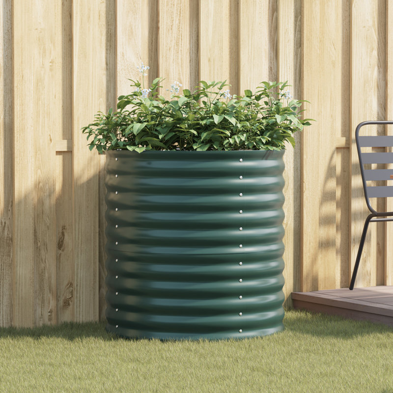 Raised Garden Bed, 81cm H x 80cm W x 80cm D, Green
