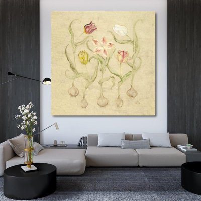 Toile tendue avec châssis Lark Manor ™ Blum, Cheri: Dancing Bulbs II