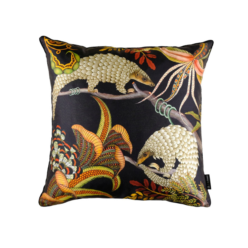 Ardmore Pillow, Black, 16" x 16"